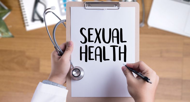 doctor's clip board with words sexual health