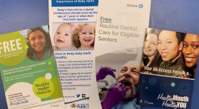 photos of oral health brochures